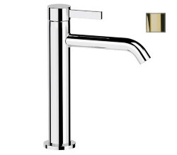 Remer Смеситель для раковины Metrica MC12ADO однорычажный без донного клапана, золото глянцевый Remer Смеситель для раковины Metrica MC12ADO однорычажный без донного клапана, золото глянцевый