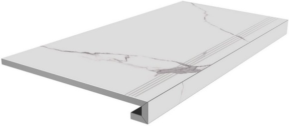 Ступень Монте Тиберио 33x80см, клееная белый лаппатированный Kerama Marazzi арт. SG849992R\GCF