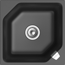 Мойка для кухни 500x500 Locus Rivelato, черная арт. LS-50 antracite Мойка для кухни 500x500 Locus Rivelato, черная арт. LS-50 antracite