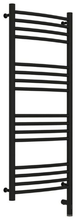 Электрический полотенцесушитель Богема 3.0 выгнутая 1000х400 МЭМ правый (матовый чёрный) Сунержа арт. 31-5803-1040