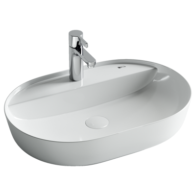 Ceramica Nova Раковина накладная с отверстием под смеситель (белый) Modo арт. CN2004