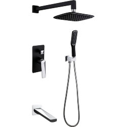 Boheme Смеситель встроенный с изливом черный+хром Venturo арт. 374-B-2 Boheme Смеситель встроенный с изливом черный+хром Venturo арт. 374-B-2