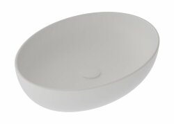 GSG Накладная раковина Easy EALAVOV55001, цвет: белый