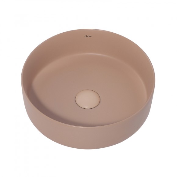 Abber Раковина накладная 360x360мм Bequem, розовый арт. AC2108MBB Abber Раковина накладная 360x360мм Bequem, розовый арт. AC2108MBB