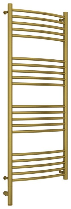 Электрический полотенцесушитель Богема 3.0 выгнутая 1200х500 МЭМ левый (состаренная латунь) Сунержа арт. 051-5802-1250