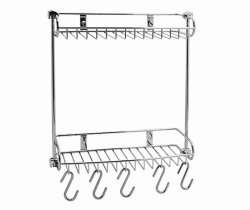 WasserKRAFT Полка металлическая двойная k-1422 цвет: хром WasserKRAFT Полка металлическая двойная k-1422 цвет: хром