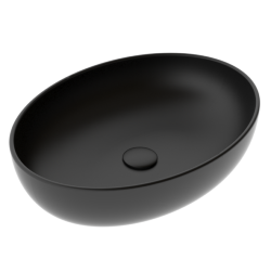 GSG Накладная раковина Easy EALAVOV55003 цвет черный матовый 55х42