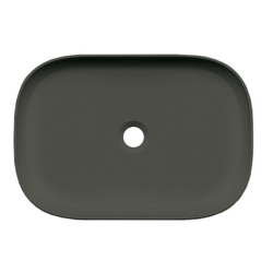 Scarabeo Раковина накладная, без перелива, без отверстий, цвет лава матовая с антибактериальным и грязеотталкивающим покрытием BIOKER, Glam арт. 1804 37 BK