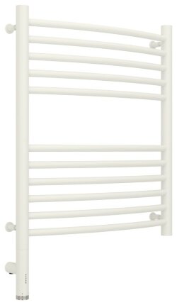 Электрический полотенцесушитель Богема 3.0 выгнутая 600х500 МЭМ левый (матовый белый) Сунержа арт. 30-5802-6050