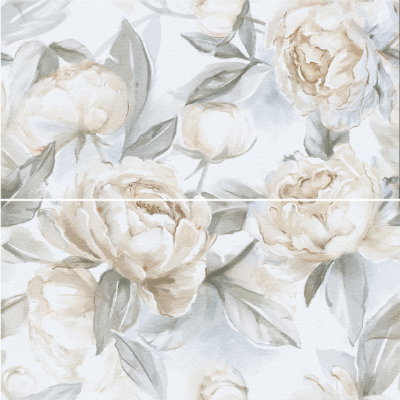 Staro Керамогранит Elite Peonies Decor A+B 60x120 Matt Face, цвет: серый, арт. УТ-000001 89