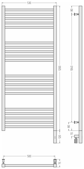 Электрический полотенцесушитель Модус 3.0 1200х500 МЭМ правый (белый) Сунержа арт. 12-5701-1250 Электрический полотенцесушитель Модус 3.0 1200х500 МЭМ правый (белый) Сунержа арт. 12-5701-1250
