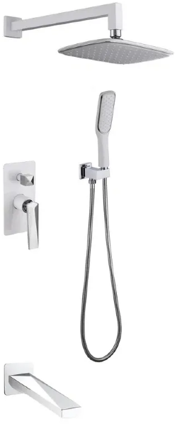 Boheme Смеситель встроенный с изливом белый+хром Venturo арт. 374-W-2 Boheme Смеситель встроенный с изливом белый+хром Venturo арт. 374-W-2