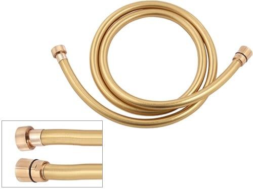 Remer Шланг для душа 200 см. 332CNDO200, цвет: золотой