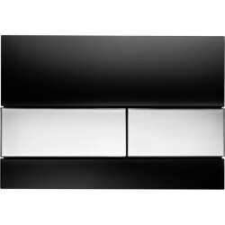 TECE Клавиша смыва для унитаза черная хром глянцевый square арт. 9240807 TECE Клавиша смыва для унитаза черная хром глянцевый square арт. 9240807