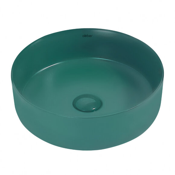 Abber Раковина накладная 360x360мм Bequem, зеленый арт. AC2108MBG