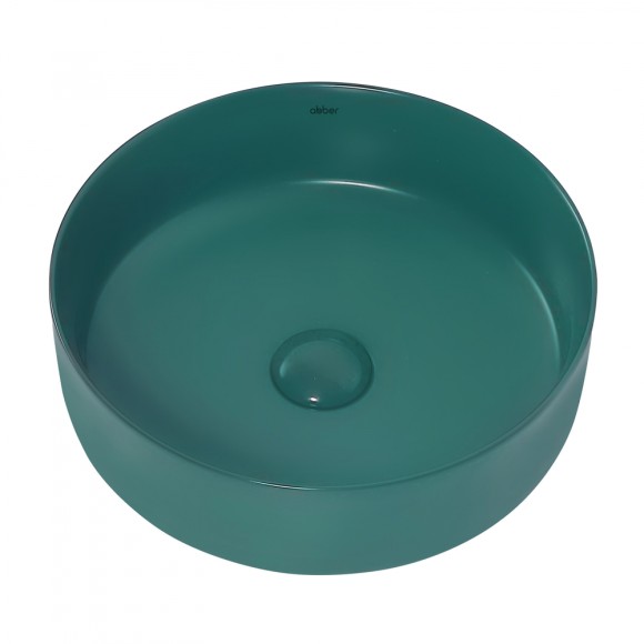 Abber Раковина накладная 360x360мм Bequem, зеленый арт. AC2108MBG