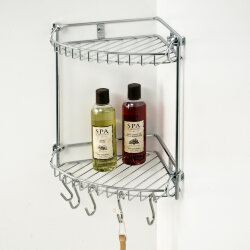 WasserKRAFT Полка металлическая двойная k-1222 цвет: хром WasserKRAFT Полка металлическая двойная k-1222 цвет: хром