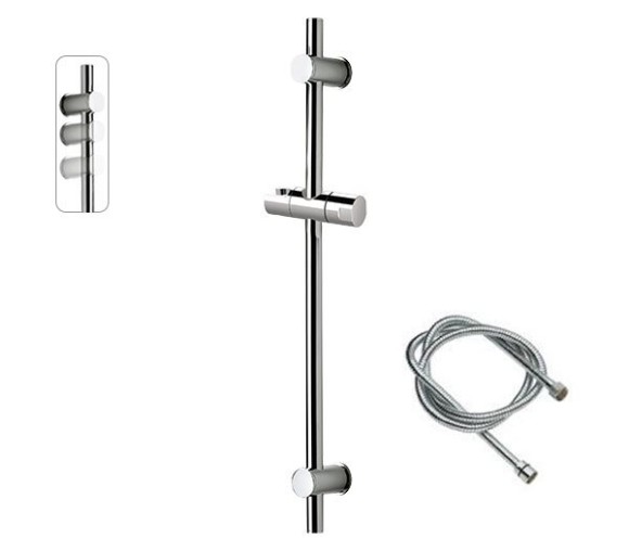 Remer Душевая штанга с шлангом Minimal 317G333, цвет: хром