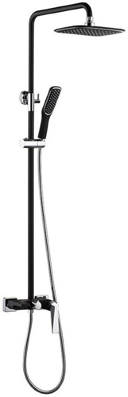 Boheme Стойка для душа со смесителем черный+хром Venturo арт. 378-B Boheme Стойка для душа со смесителем черный+хром Venturo арт. 378-B