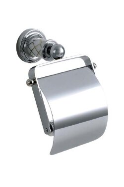 Boheme Держатель туалетной бумаги с крышкой латунь, хром Murano арт. 10901-W-CR