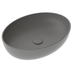 GSG Накладная раковина Easy EALAVOV55020 цвет цемент матовый 55х42