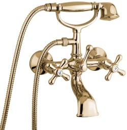 Emmevi смеситель с ручным душем для ванной, Deco Classic, бронза арт. 12011/BR Emmevi смеситель с ручным душем для ванной, Deco Classic, бронза арт. 12011/BR