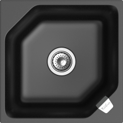 Мойка для кухни 500x500 Locus Rivelato, черная арт. LS-50 nero Мойка для кухни 500x500 Locus Rivelato, черная арт. LS-50 nero