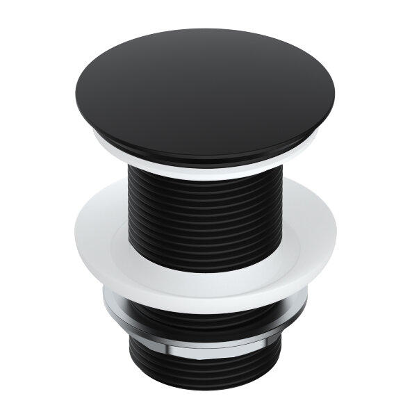 WasserKRAFT Донный клапан a245 для раковин без перелива цвет: черный