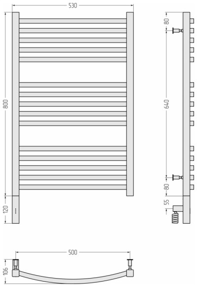 Электрический полотенцесушитель Аркус 3.0 800х500 МЭМ левый (матовое золото) Сунержа арт. 032-5704-8050 Электрический полотенцесушитель Аркус 3.0 800х500 МЭМ левый (матовое золото) Сунержа арт. 032-5704-8050