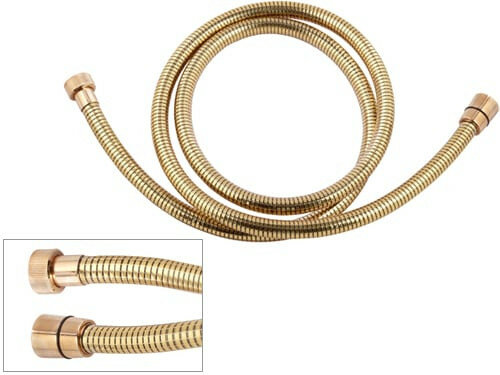 Remer Шланг для душа 150 см. 332CNDR150, цвет: золотой