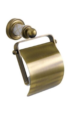 Boheme Держатель туалетной бумаги с крышкой латунь, бронза Murano арт. 10901-W-BR