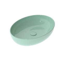 GSG Накладная раковина Easy EALAVOV55024, цвет: морская волна