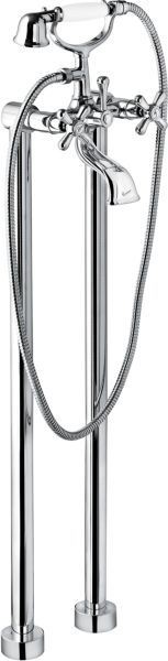 Emmevi напольный смеситель для ванны с ручным душем и шлангом длиной 150 см, Deco Classic, золото арт. 1201128/OR Emmevi напольный смеситель для ванны с ручным душем и шлангом длиной 150 см, Deco Classic, золото арт. 1201128/OR