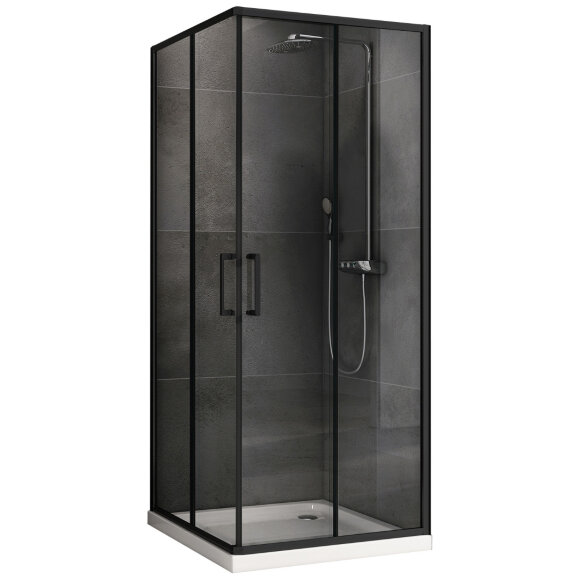 Abber Душевой уголок 800x800мм Schwarzer Diamant, черный арт. AG02080B5