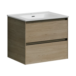 Sancos Тумба подвесная Cento 590х450х500, c двумя ящиками оснащенными доводчиками, карпатская ель, арт. CN60KE