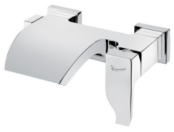 Emmevi однорычажный смеситель для ванны с широким изливом, без набора для душа, Niagara, белый арт. 74001/BIO Emmevi однорычажный смеситель для ванны с широким изливом, без набора для душа, Niagara, белый арт. 74001/BIO