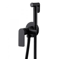 Abber Смеситель с гигиеническим душем Weiss Insel, черный арт. AF8025B