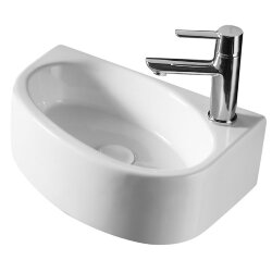 Azario Раковина 42х29х14, подвесная правая, белая арт. AZ-4519