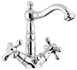 Emmevi смеситель с донным клапаном для раковины, Deco Old арт. 12615/BO Emmevi смеситель с донным клапаном для раковины, Deco Old арт. 12615/BO