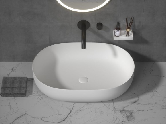 Boheme Раковина-чаша кориан овальная slim 500x50x135 Sinks арт. 879-50