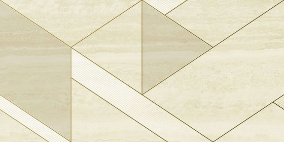 Italon Декор Alabastro Ins. Golden Line Opaco 40x80, {под мрамор,геометрия} Charme advance - 600080000426