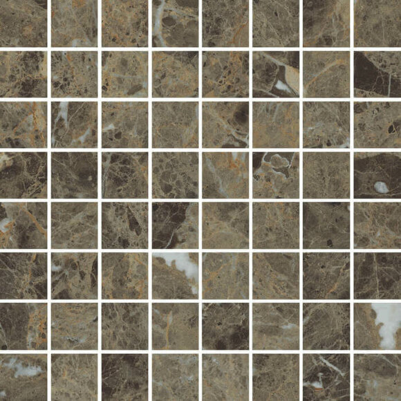 Italon Мозаика Emperador Dark Mosaico Lux 29.2x29.2, под мрамор Charme deluxe - 610110000636