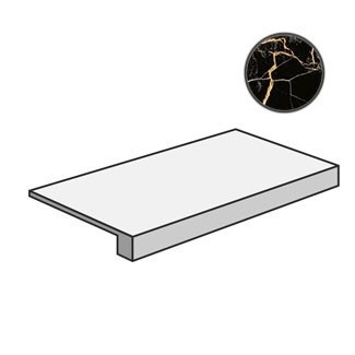Italon Ступень угловая Laurent Nat Ang.Dx Правая 120x33, под мрамор Charme extra - 620070001003
