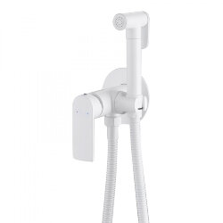 Abber Смеситель с гигиеническим душем Weiss Insel, белый арт. AF8025W