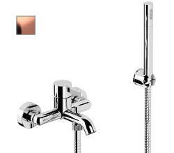 Remer Смеситель для ванной однорычажный Metrica MC027MDRP длина шланга 150 см, медь матовый Remer Смеситель для ванной однорычажный Metrica MC027MDRP длина шланга 150 см, медь матовый