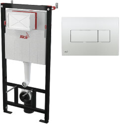 Alcaplast Инсталляция sadromodul для унитаза с клавишей смыва гляннец Sadroмodul, хром арт. AM101/1120-3:1 RU M371-0001 Alcaplast Инсталляция sadromodul для унитаза с клавишей смыва гляннец Sadroмodul, хром арт. AM101/1120-3:1 RU M371-0001