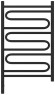 Электрический полотенцесушитель Элегия 3.0 800х500 МЭМ левый (тёмный титан муар) Сунержа арт. 15-5818-8050