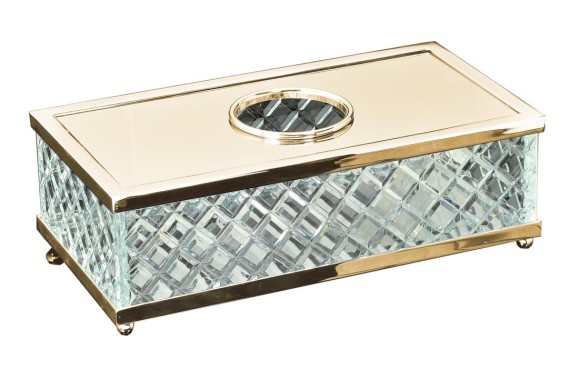 Boheme Салфетница латунь, стекло, золото Murano crystal арт. 10232