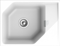 Мойка для кухни 650x500 Locus Rivelato, белая арт. LS-65 brina Мойка для кухни 650x500 Locus Rivelato, белая арт. LS-65 brina