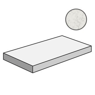 Italon Ступень угловая Carrara Nat Ang.Sx Левая 120x33, под мрамор Charme extra - 620070001005
